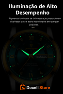 Relógio POEDAGAR Luxury De Aço Inoxidável
