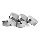 Conjunto de Potes em Inox  Com Tampa