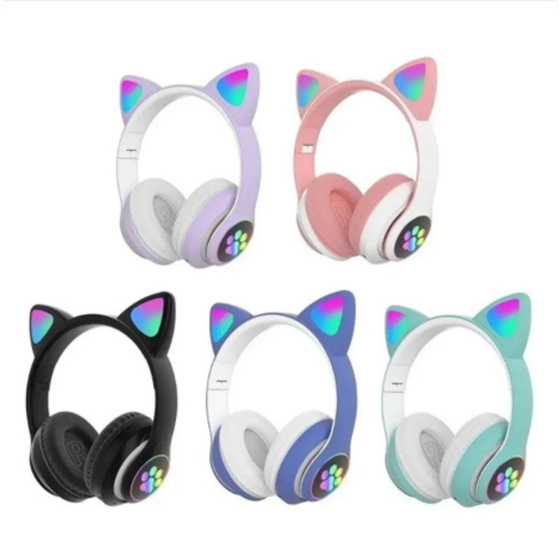 KittySound - Fone Sem Fio Bluetooth Com Orelhas De Gato