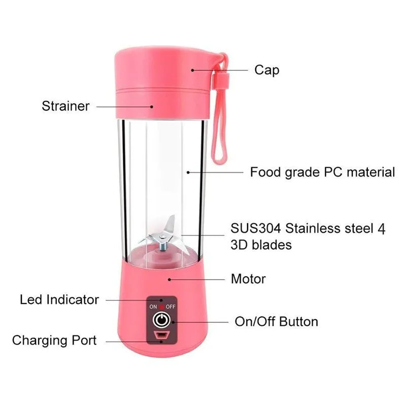 Mini Liquidificador Portátil Usb Juice Shake