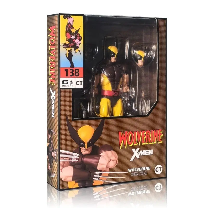 Action Figure  Mafex 138 Wolverine Figure Brown Comic X-Men